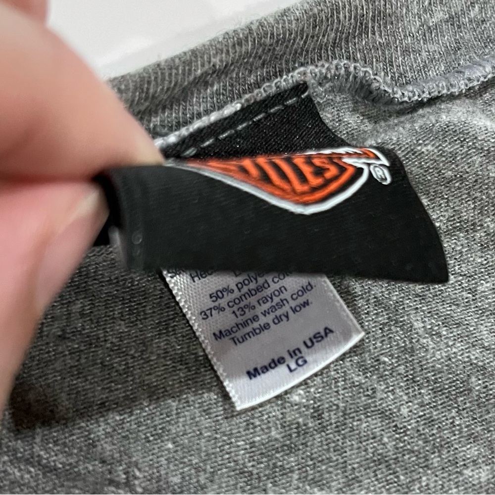 Harley-Davidson Women's Gray Graphic Tee New Orleans Size L - Picture 8 of 9